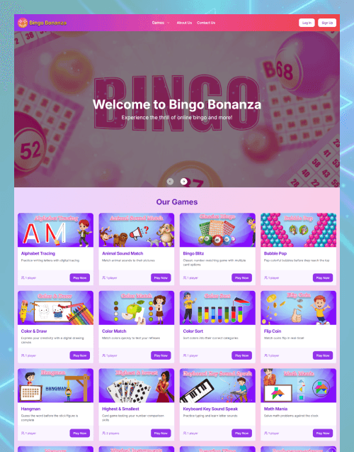 Bundle Games - Premium website template by WebbyCrown Solutions