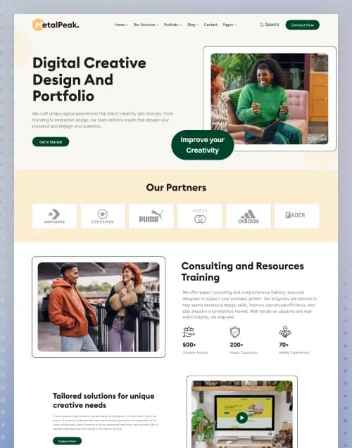 Metalpeak — Business & Corporate OctoberCMS Theme
