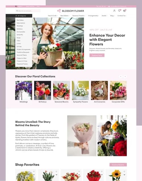 Blossom - Premium website template by WebbyCrown Solutions