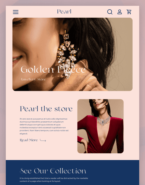 Pearl — Jewelry eCommerce Figma Template