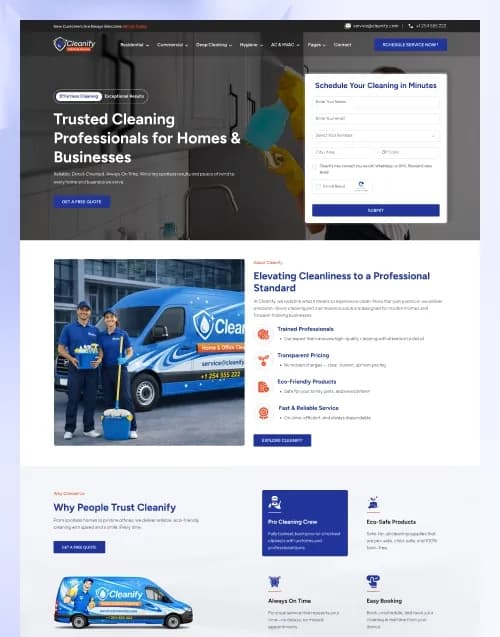 Cleanify — Cleaning Service Figma Template