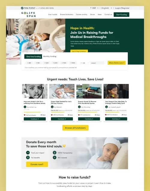 Golife Span — Fundraising & Charity Statamic Starter Kit