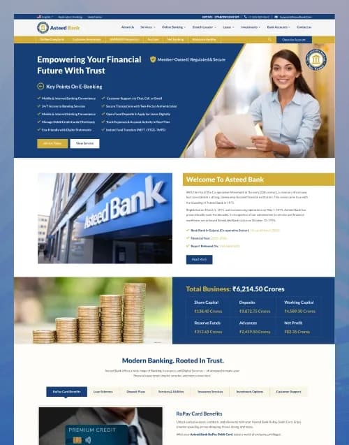 Asteed — Banking Website Figma Template