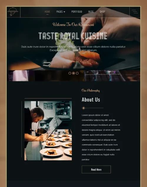 Yummy Food Restaurant — OctoberCMS Restaurant Theme