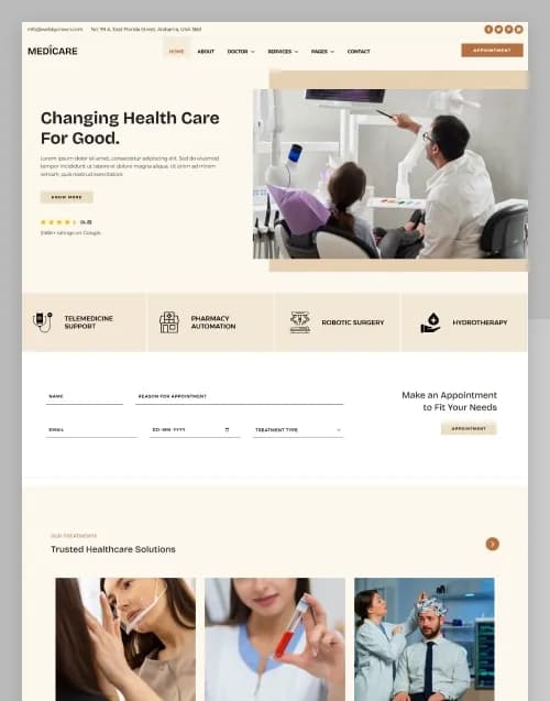 Medicare - Premium website template by WebbyCrown Solutions
