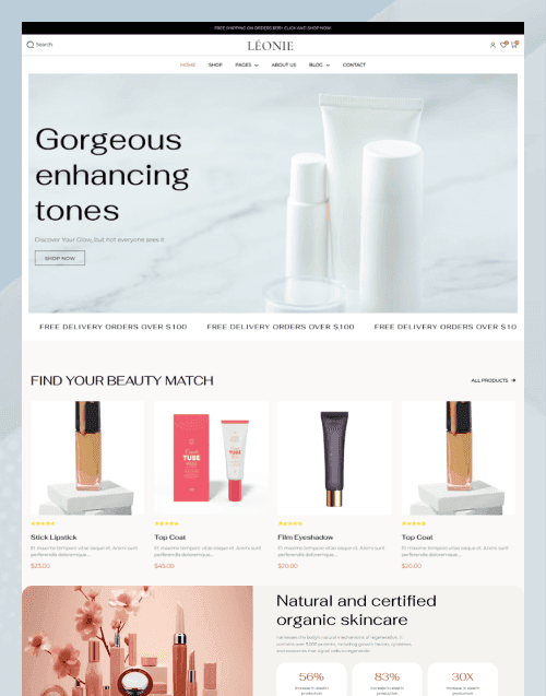Leonie — Creative Agency & Digital Portfolio Next.js Website Template