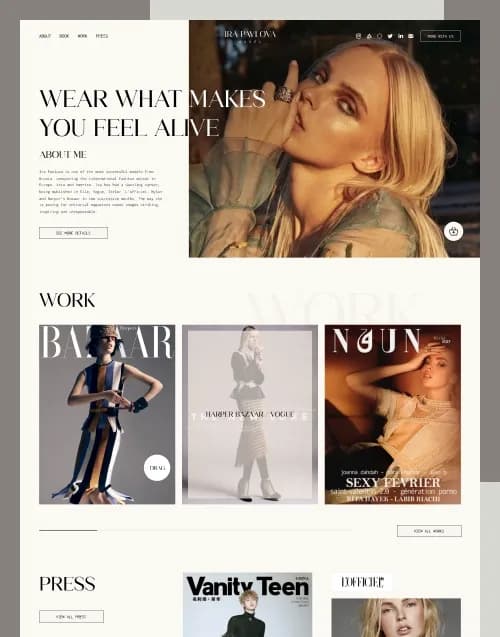 IRA Pavlova - Premium website template by WebbyCrown Solutions