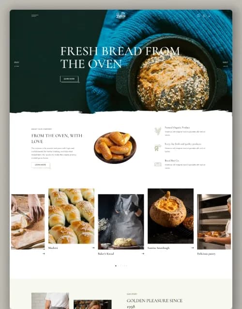 BakeNest - Premium website template by WebbyCrown Solutions