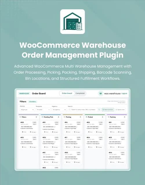 WooCommerce Warehouse Fulfillment Plugin - Premium website template by WebbyCrown Solutions