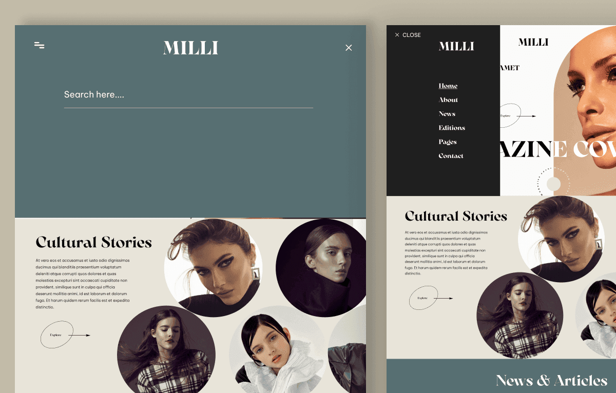 html5 magazine website template