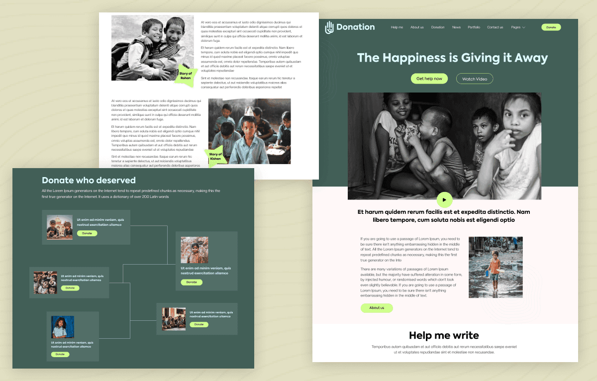 Figma Nonprofit Website Templates