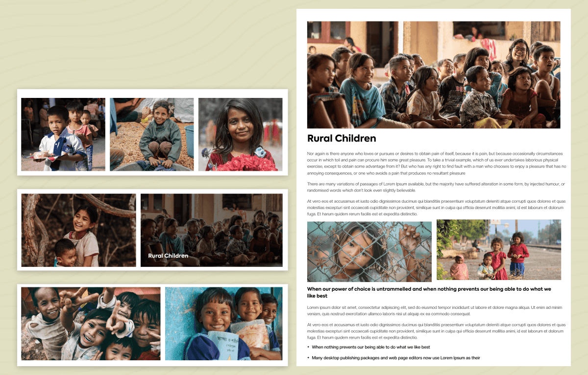 figma template for volunteer and social work websites