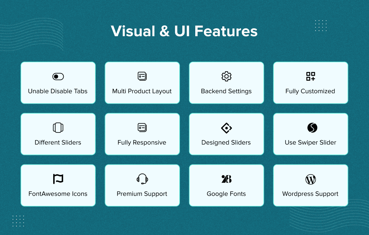 Product slider carousel with filters and categories for WooCommerce
