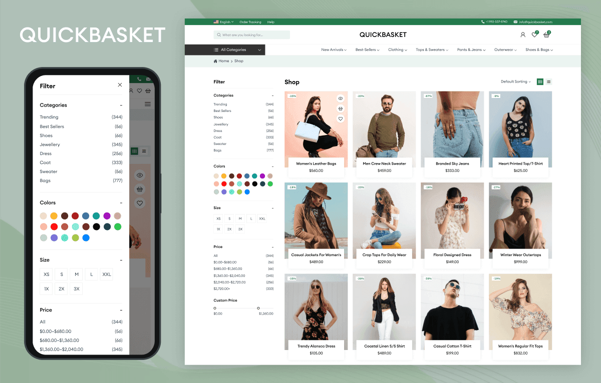 bootstrap vs tailwind css ecommerce template