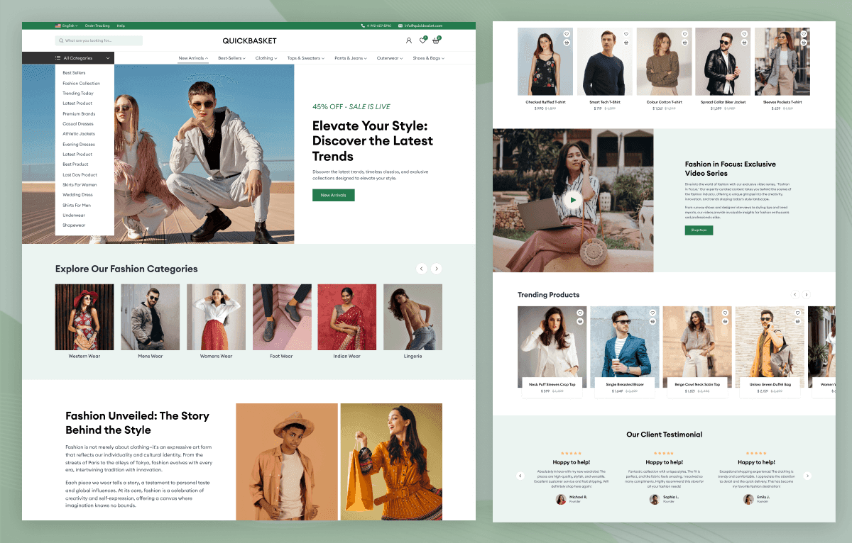 buy tailwind css ecommerce template