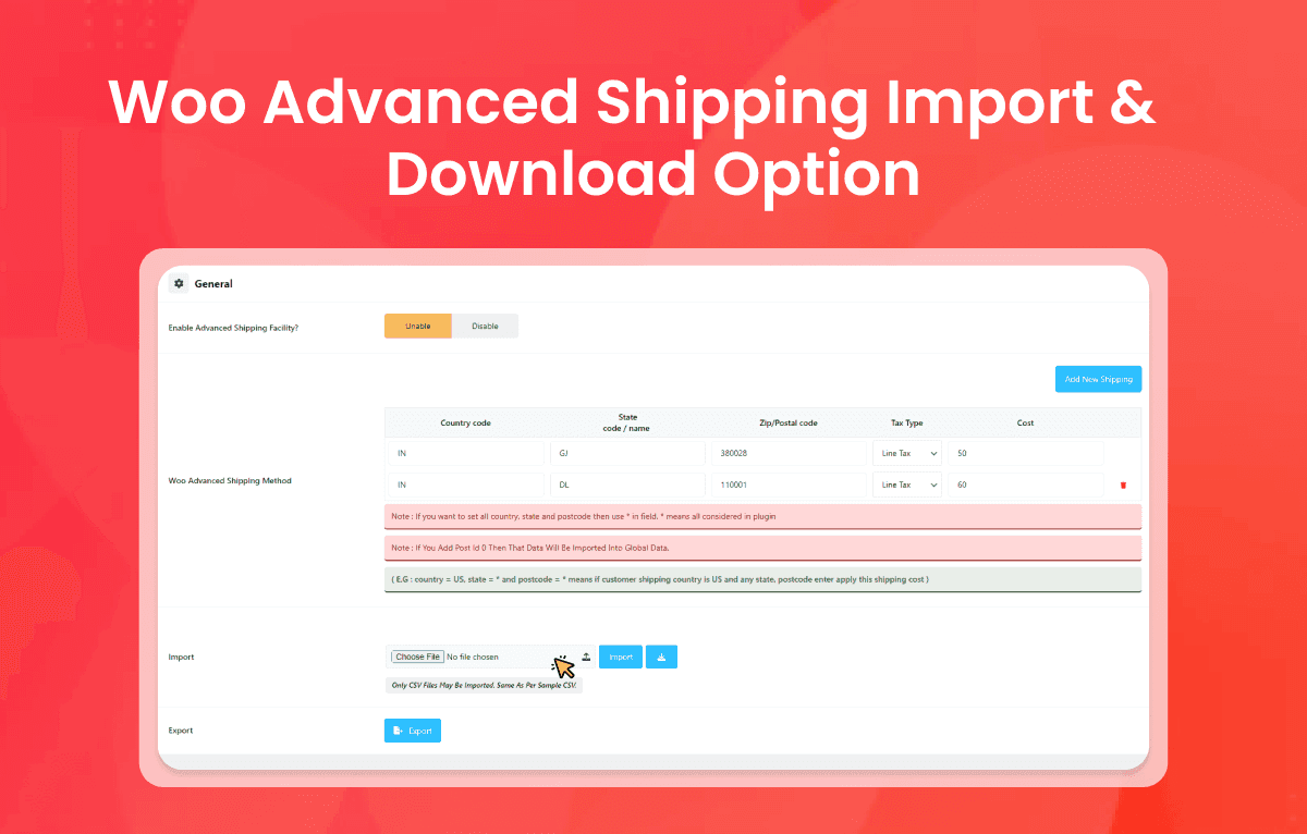 WooCommerce advanced table rate and conditional shipping