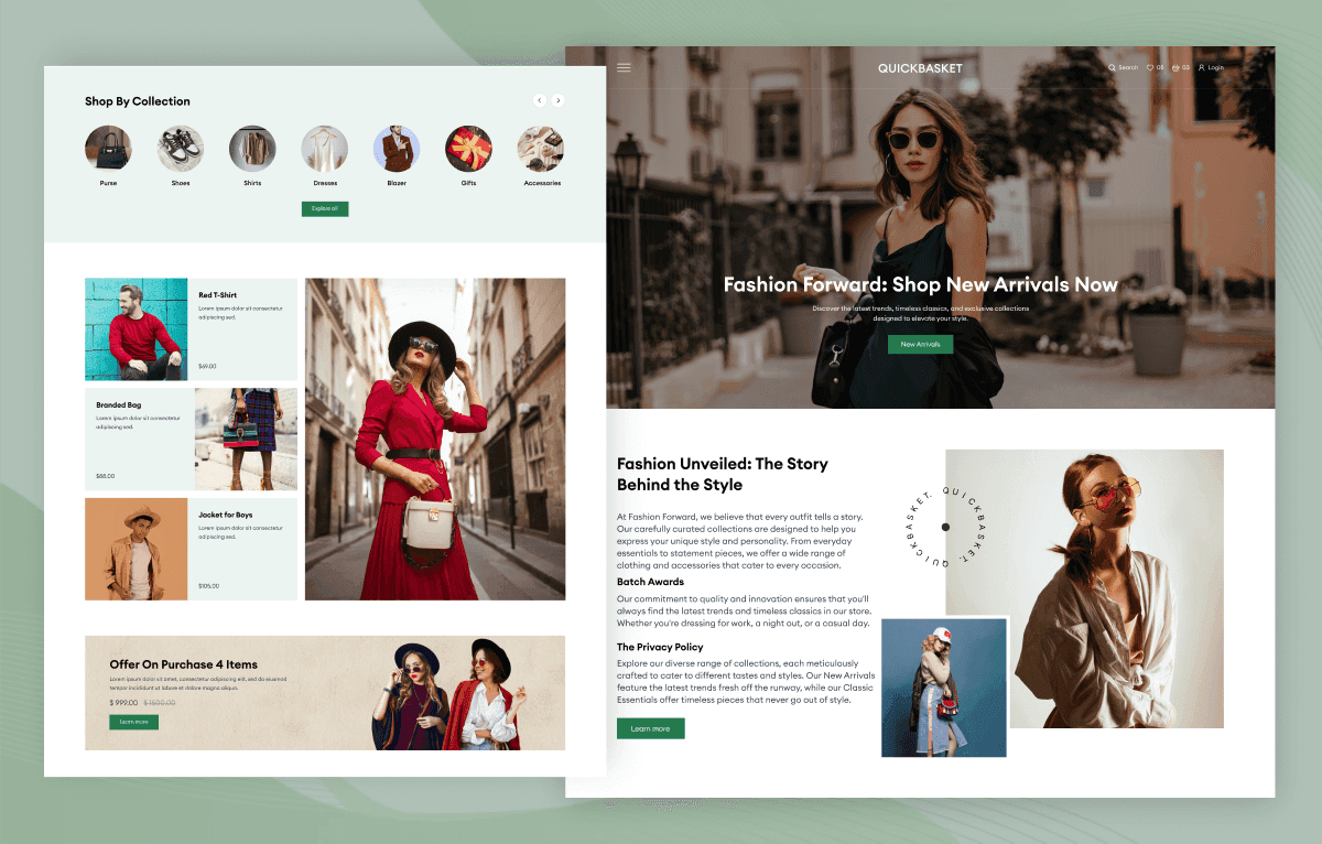 responsive tailwind ecommerce ui kit