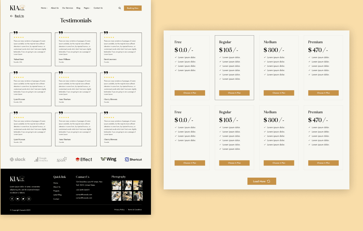 html wedding invitation website template