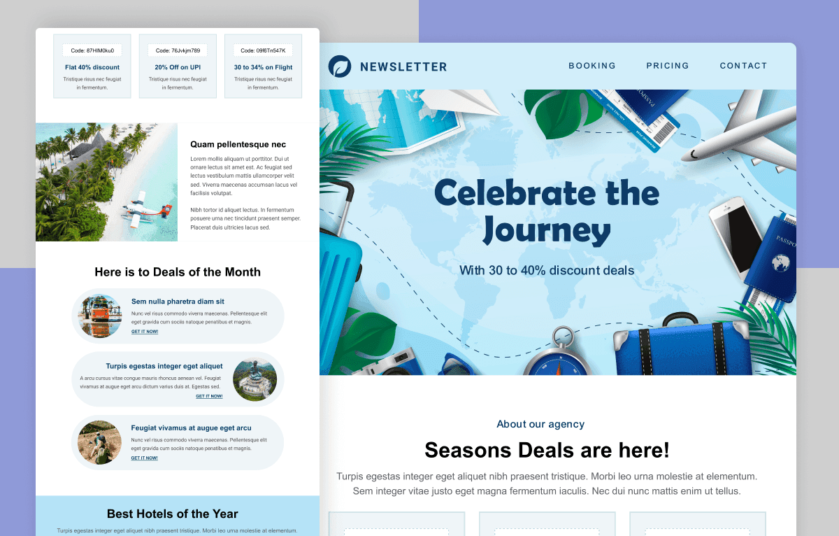 email marketing html template for startups